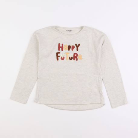 Tee-shirt - 8 ans Beige, or 1 - vertbaudet enfant 