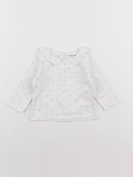Tee-shirt - 6 mois Blanc 1 - vertbaudet enfant 