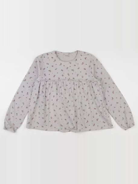 Tee-shirt - 14 ans Gris 1 - vertbaudet enfant 