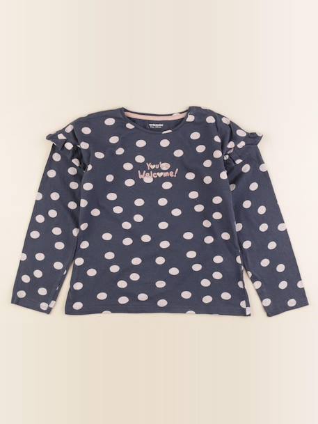Tee-shirt - 8 ans Bleu, rose 1 - vertbaudet enfant 