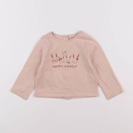 Tee-shirt - 9 mois Rose 1 - vertbaudet enfant 