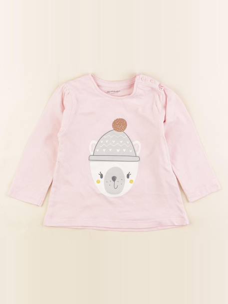 Tee-shirt - 18 mois Rose 1 - vertbaudet enfant 