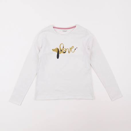 Tee-shirt - 8 ans Blanc 1 - vertbaudet enfant 