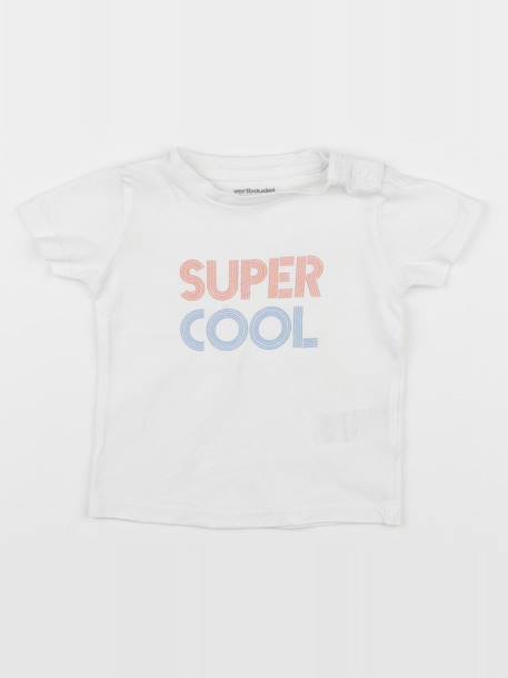 Tee-shirt - 6 mois Blanc 1 - vertbaudet enfant 