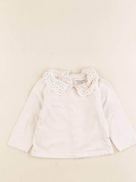Tee-shirt - 6 mois Beige 1 - vertbaudet enfant 