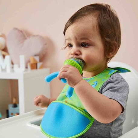 Grignoteuse bébé avec embout silicone Rose+Vert+Violet 11 - vertbaudet enfant 
