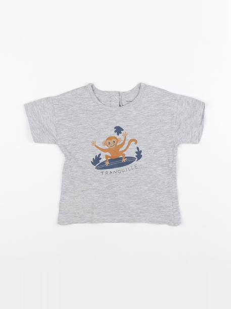 Tee-shirt - 24 mois Gris 1 - vertbaudet enfant 