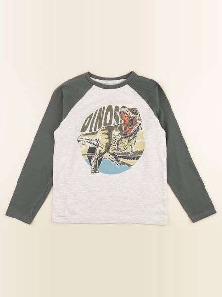 Tee-shirt - 10 ans Gris 1 - vertbaudet enfant 