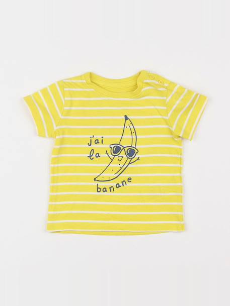 Tee-shirt - 6 mois Jaune 1 - vertbaudet enfant 