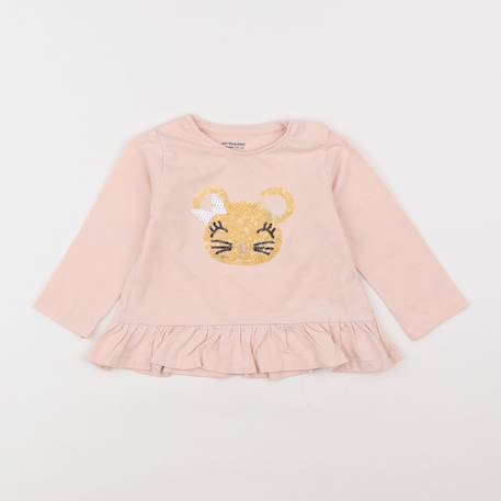 Tee-shirt - 12 mois Rose 1 - vertbaudet enfant 