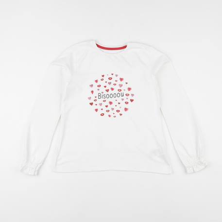 Tee-shirt - 10 ans Blanc 1 - vertbaudet enfant 