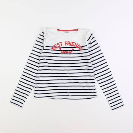 Tee-shirt - 10 ans Blanc 1 - vertbaudet enfant 