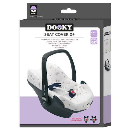 Housse siège-auto cosy universelle dandelion Blanc 3 - vertbaudet enfant 