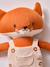 Peluche renard en tricot avec salopette velours Orange moyen uni 2 - vertbaudet enfant 