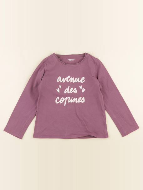 Tee-shirt - 6 ans Violet 1 - vertbaudet enfant 