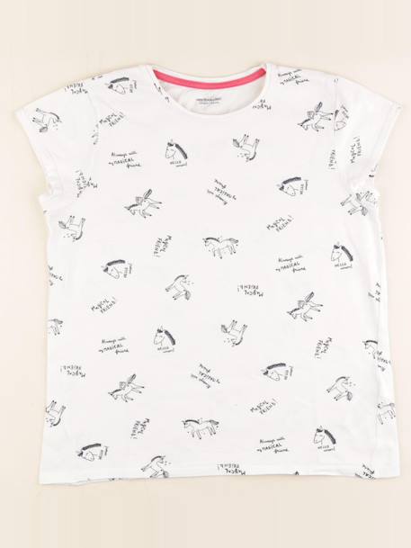 Tee-shirt - 12 ans Blanc 1 - vertbaudet enfant 