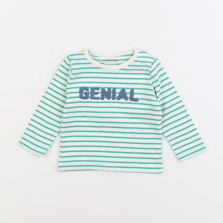 Tee-shirt - 3 mois Vert 1 - vertbaudet enfant 