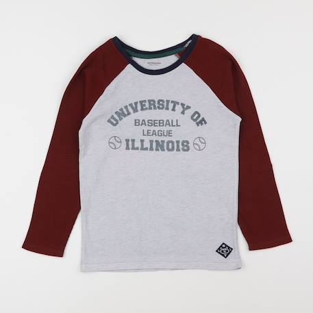 Tee-shirt - 10 ans Gris 1 - vertbaudet enfant 