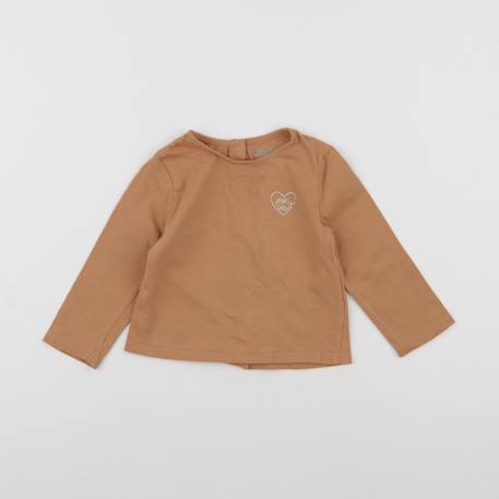 Tee-shirt - 9 mois Marron 1 - vertbaudet enfant 