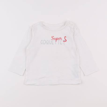Tee-shirt - 9 mois Blanc 1 - vertbaudet enfant 