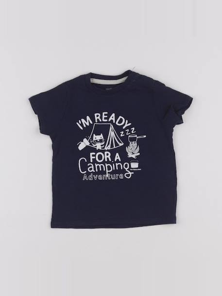 Tee-shirt - 6 mois Bleu 1 - vertbaudet enfant 