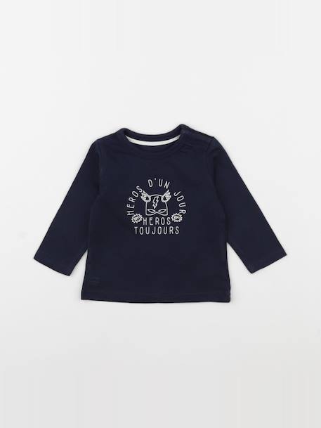 Tee-shirt - 3 mois Bleu 1 - vertbaudet enfant 