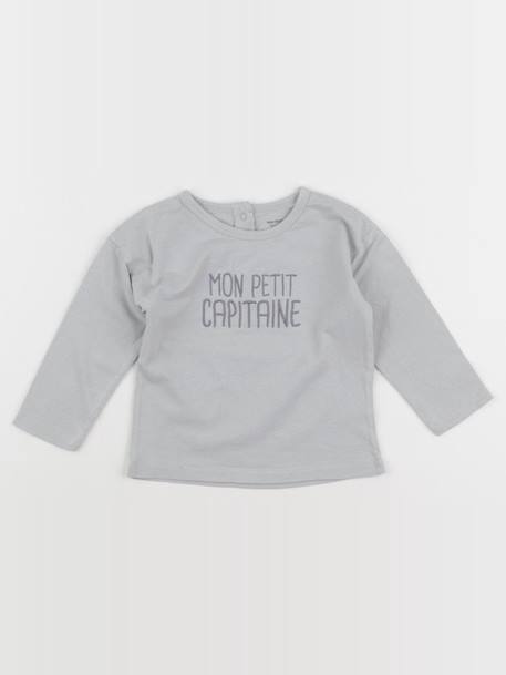 Tee-shirt - 18 mois Bleu 1 - vertbaudet enfant 