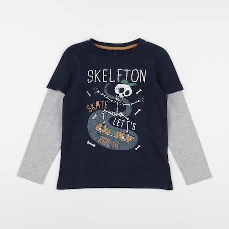Tee-shirt - 8 ans Bleu 1 - vertbaudet enfant 
