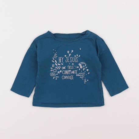 Tee-shirt - 6 mois Bleu 1 - vertbaudet enfant 