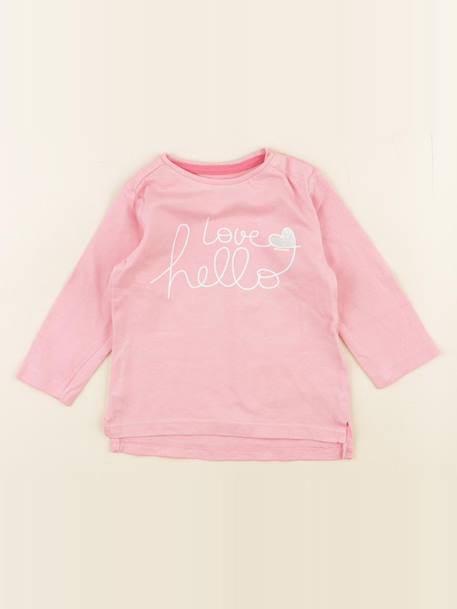 Tee-shirt - 6 mois Rose 1 - vertbaudet enfant 