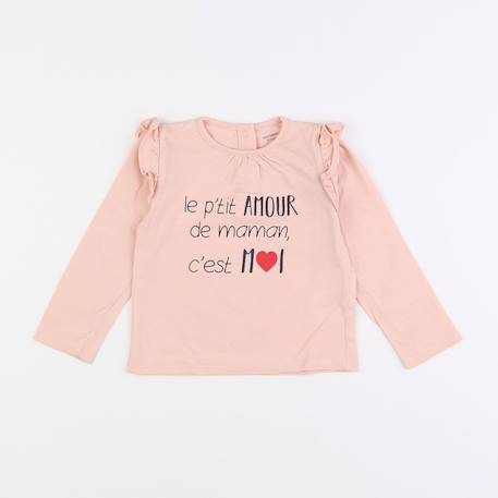 Tee-shirt - 18 mois Rose 1 - vertbaudet enfant 