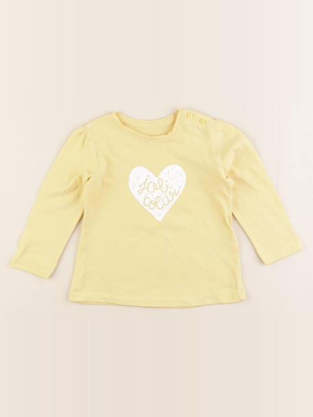 Tee-shirt - 12 mois Jaune 1 - vertbaudet enfant 