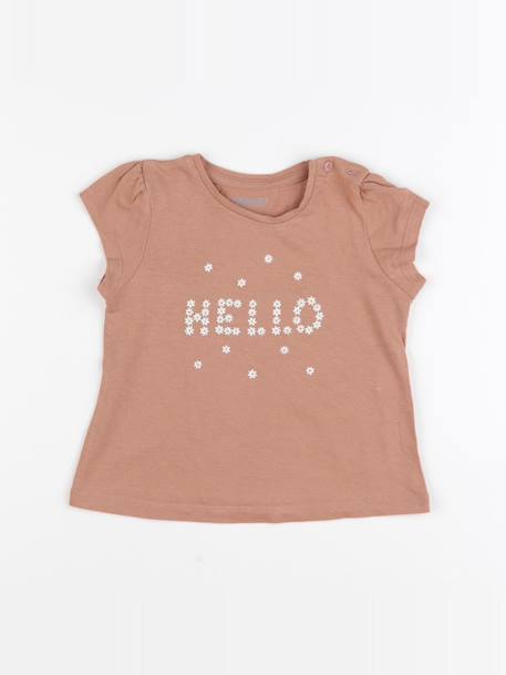 Tee-shirt - 12 mois Marron 1 - vertbaudet enfant 