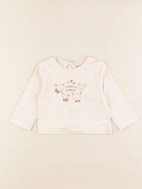Tee-shirt - 3 mois Beige 1 - vertbaudet enfant 