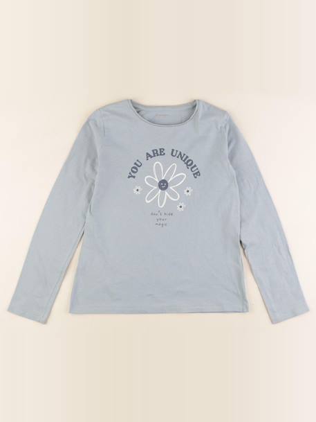 Tee-shirt - 10 ans Bleu 1 - vertbaudet enfant 