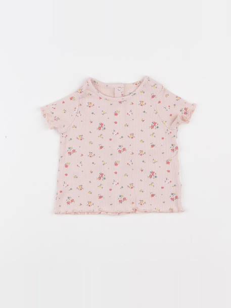 Tee-shirt - 6 mois Rose 1 - vertbaudet enfant 