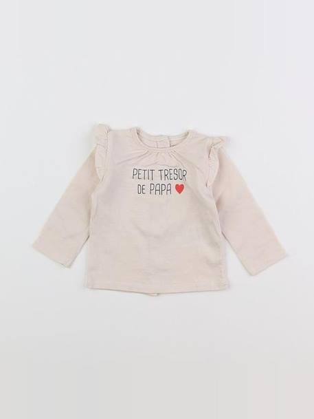 Tee-shirt - 6 mois Rose 1 - vertbaudet enfant 