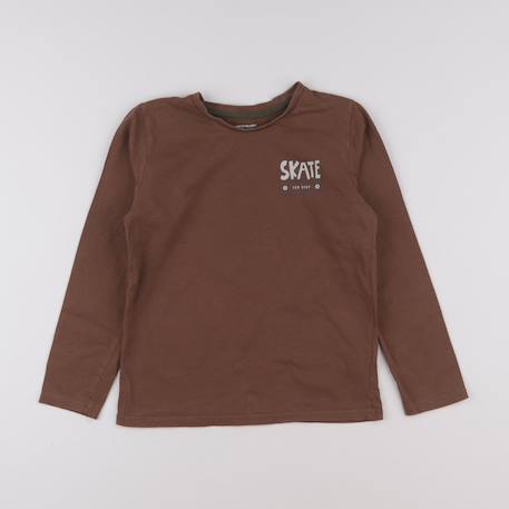 Tee-shirt - 10 ans Marron 1 - vertbaudet enfant 