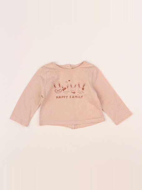 Tee-shirt - 3 mois Rose 1 - vertbaudet enfant 