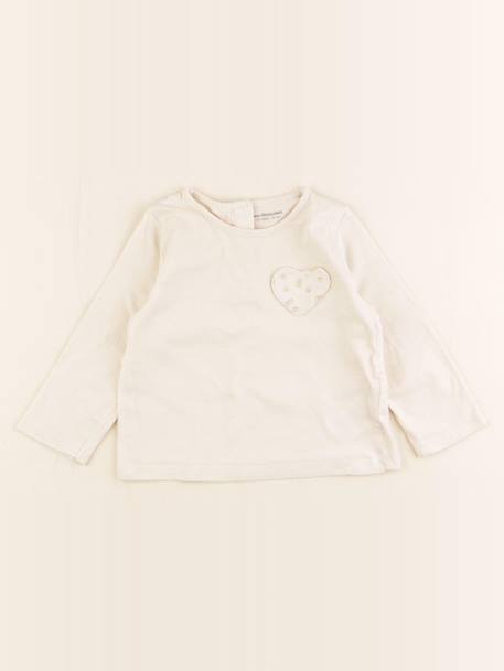Tee-shirt - 12 mois Blanc 1 - vertbaudet enfant 