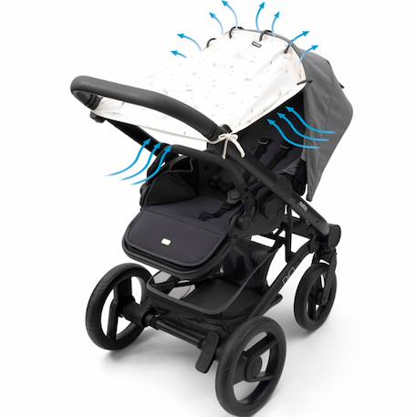 Pare-soleil universel poussette et siège auto uv upf50+ dandelion Blanc 4 - vertbaudet enfant 