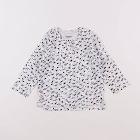 Tee-shirt - 12 mois Blanc, bleu 1 - vertbaudet enfant 