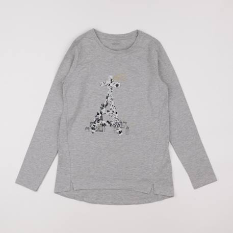 Tee-shirt - 10 ans Gris 1 - vertbaudet enfant 