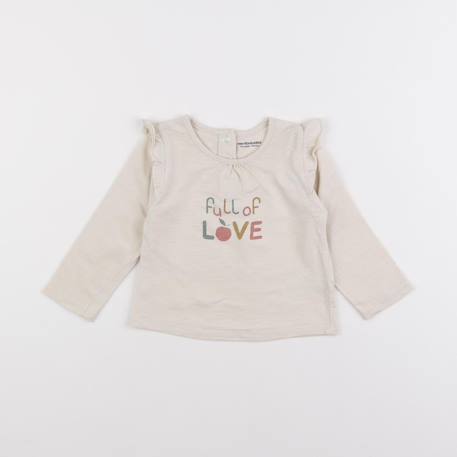 Tee-shirt - 12 mois Beige 1 - vertbaudet enfant 