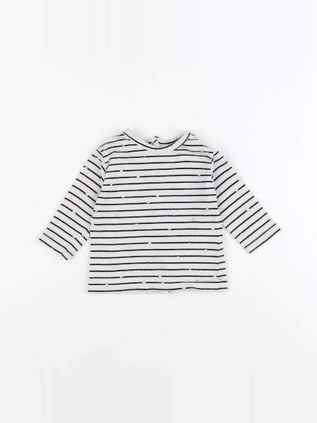 Tee-shirt - 3 mois Bleu, argent 1 - vertbaudet enfant 