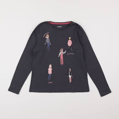 Tee-shirt - 8 ans Gris 1 - vertbaudet enfant 