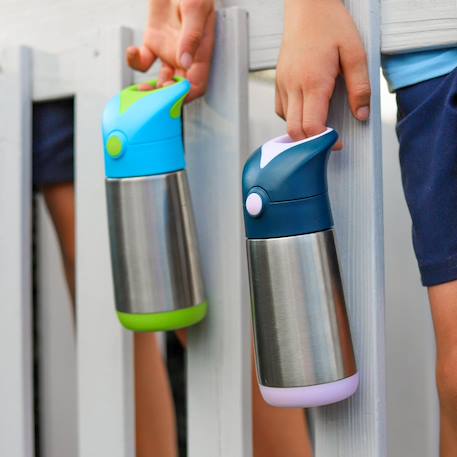 Gourde isotherme enfant avec paille anti-fuite Beige+Bleu+Jaune+Vert 12 - vertbaudet enfant 