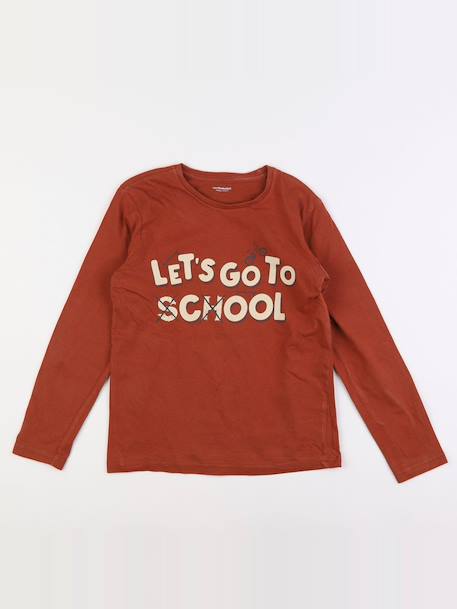 Tee-shirt - 10 ans Marron 1 - vertbaudet enfant 
