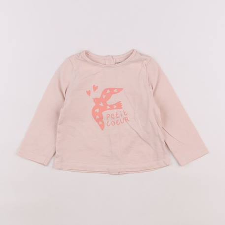 Tee-shirt - 9 mois Rose 1 - vertbaudet enfant 