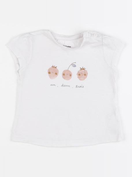 Tee-shirt - 6 mois Blanc 1 - vertbaudet enfant 